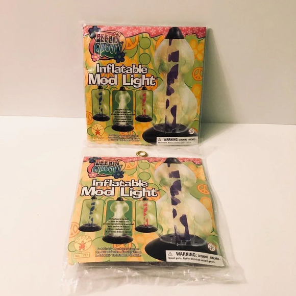 Rubies Feeling Groovy Inflatable  Mod Light Set of 2 - Picture 1 of 16